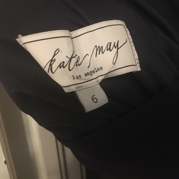 Katie May navy formal dress low back with knot - Picture 4 of 8